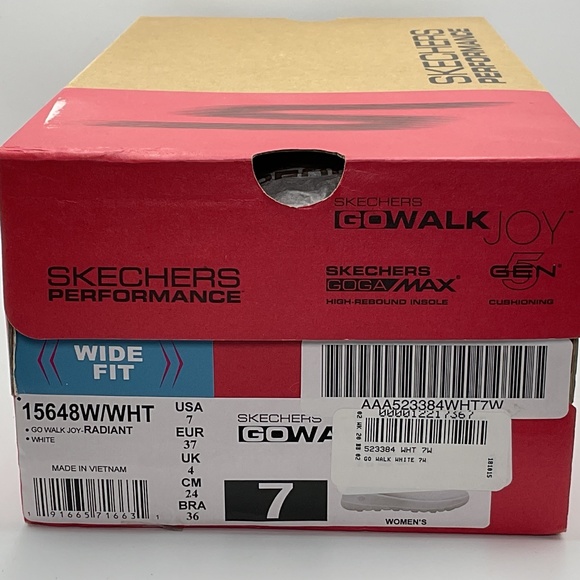NWT Skechers Performance White Go Walk Shoes With Box - Picture 8 of 10